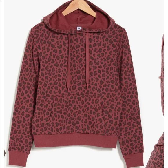 90 DEGREE BY REFLEX Patterned Brushed Pullover Hoodie - Picture 2 of 5